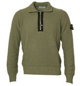 Dark Green 1/4 Zip Fastening