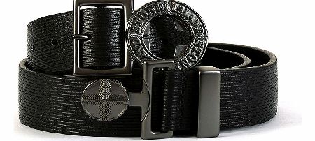 Stone Island Logo Buckle Belt Black