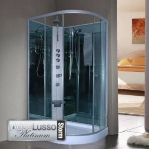 Storm Aqualusso Crystal Shower Cabin 1200mm Left