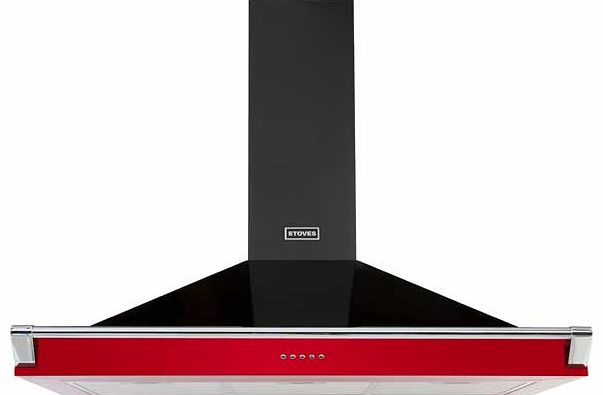 1100 110cm Cooker Hood - Red