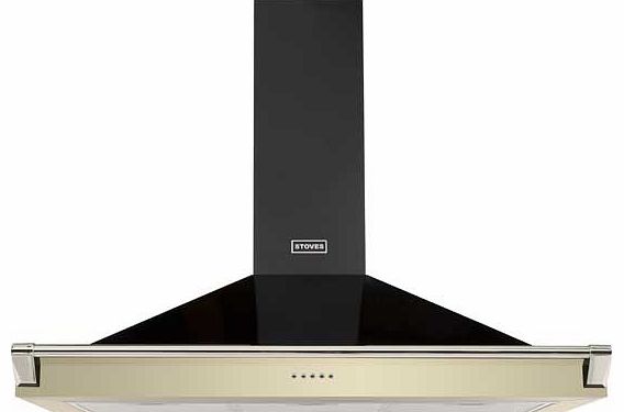 1100 RICH 110cm Cooker Hood - Cream