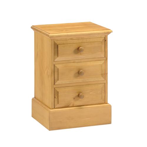 Stratford Pine Bedside Table (3 Drawers) 916.274