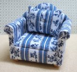 Streets Ahead Dolls House Armchair Blue