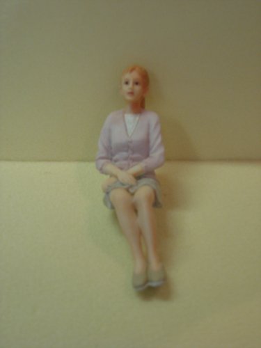 Streets Ahead Dolls House Resin Doll Modern Lady Sitting