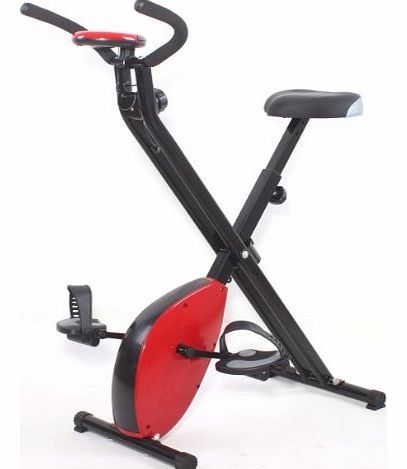 Strongarm Exercise Bike Folding Magnetic X- Bike Folding Exercise Bike: