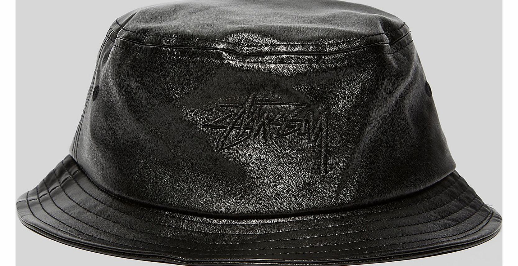 Stock Leather Bucket Hat