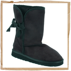 Sugar Montana Suede Boot Black