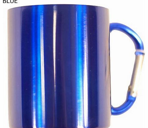 Summit Camping Mug Double Wall Stainless Steel Carabina Handled Mug