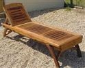 Sun Lounger: 1800 x 600 x 900 - Natural wood