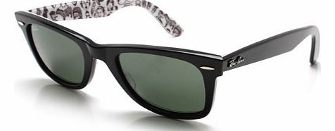  Ray-Ban 2140 Wayfarer Comics Top Black Sunglasses