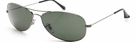  Ray-Ban 3362 Cockpit Gunmetal Aviator Sunglasses