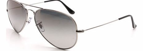  Ray-Ban 8041 Aviator Titanium Shiny Silver