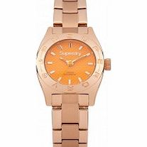 Superdry Ladies Mini Orange Rose Gold Bracelet