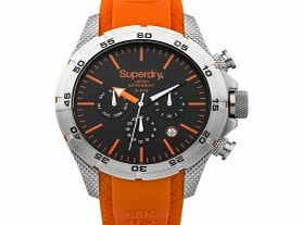 Superdry Mens Adventurer Orange Silicone Strap