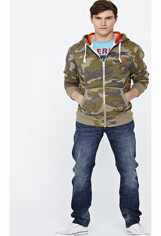 Mens Orange Label Camo Hoody