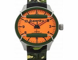 Superdry Mens Scuba Camo Silicone Strap Watch