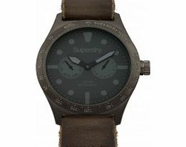 Superdry Mens Triton Multi Brown Leather Strap