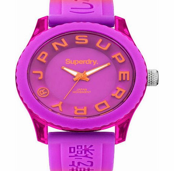 Womens Superdry Tokyo Watch - Purple And Orange