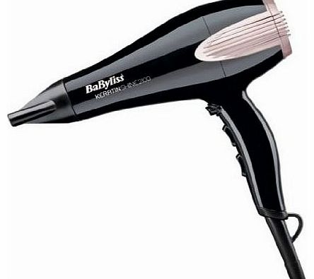 BaByliss Keratin Shine 2100W Hair Dryer With Lightweight Design