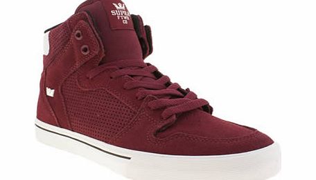 Supra Burgundy Vaider Trainers