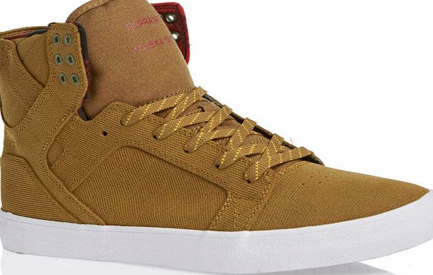 Supra Mens Supra Skytop Trainers - Brown/ Yellow -