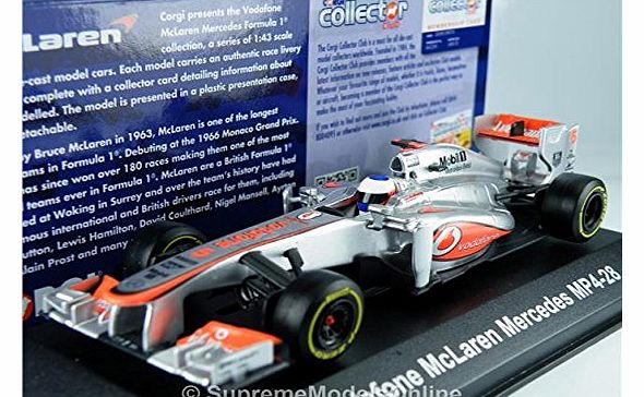 Jenson Button Formula 1 2013 Car 1/43Rd Vodafone Mercedes Corgi Type Y0675J