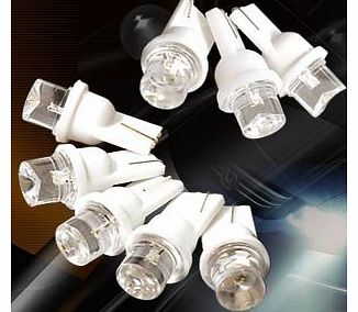 Surepromise 8 x CAR LED SINGLE INDICATOR SIDELIGHT LIGHT BULB WHITE 12V Led Car Sidelight Lighting Bulb Xenon Super White