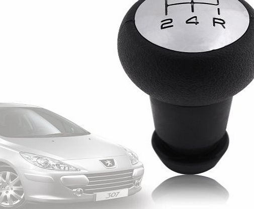 Car Gear Shift Chrome Knob stick For PEUGEOT 106 206 306 406 107 207 307 407 807 5 SPEED Chrome Black