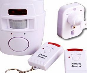 Surepromise Motion Sensor Alarm w/ 2 Remote Control Home Shed Garage Caravan Motorhome Security Wireless PIR Ala