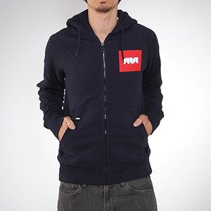 Box Logo Zip hoody - Navy