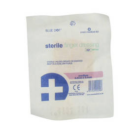 SUZH02 Blue Dot Sterile Finger Dressing 33mm x