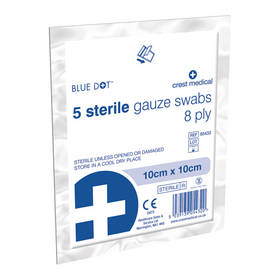 Sterile Gauze Swabs 8ply 10cm x 10cm