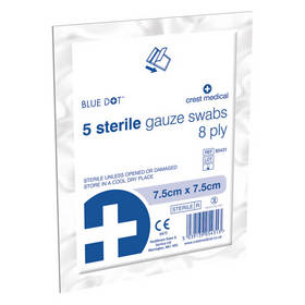 SUZH02 Sterile Gauze Swabs 8ply 7.5cm x 7.5cm