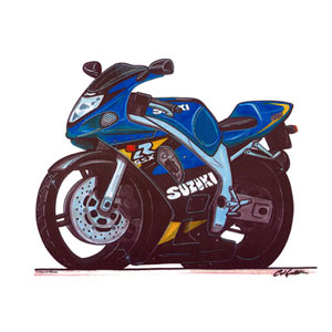 GSXR 600 - Blue Kids T-shirt