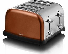 Swan ST16010COPN 4 Slice Copper Metallic Toaste