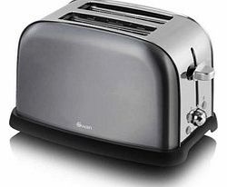 Swan ST16020GRAN 2 Slice Graph Metallic Toaster