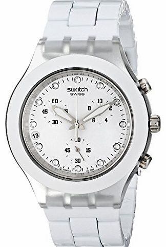 Swatch Irony Diaphane Chrono Full Blooded White Ladies Watch