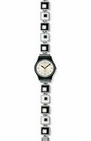 Swatch Ladies Chessboard Silver Dial Bracelet