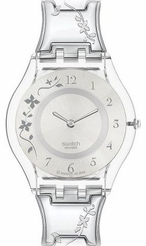 Ladies Climber Flowery Silver Dial Bracelet Watch