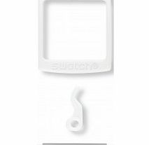 Swatch Mens Skin White Plastic Buckle-Set