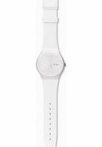 Swatch Unisex White Rebel White Dial Plastic