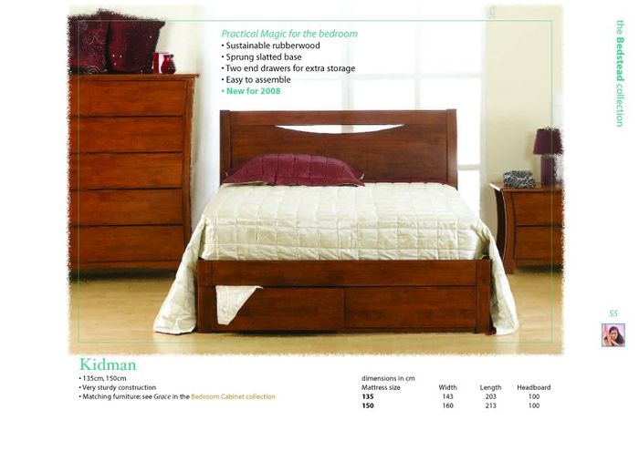 Kidman 5ft Kingsize Wooden Bed