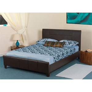 Juno 3FT Single Leather Bedstead