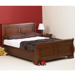 Pacino 5FT Kingsize Sleigh Wooden Bed