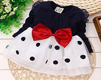 sweet home new design Spring little girl dress,girl clothes full sleev dress navy cotton T oganza skirt dress,gown