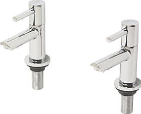 Swirl, 1228[^]21559 Essential Bathroom Basin Taps Pair 21559