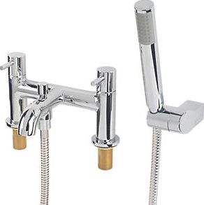 Swirl, 1228[^]3619C Ola Deck-Mounted Bath/Shower Mixer 3619C