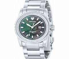 Swiss Eagle Ladies Fleet Silver Steel Bracelet