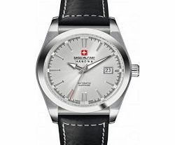 Swiss Military Mens Colonel Black Leathe Strap