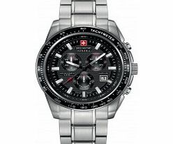 Swiss Military Mens Crusador Silver Chronograph